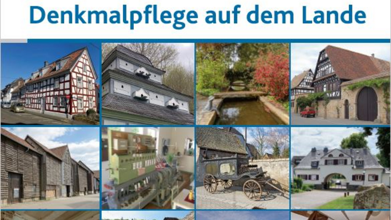 Broschüre "Denkmalpflege auf dem Lande", Cover Broschüre "Denkmalpflege auf dem Lande", Cover