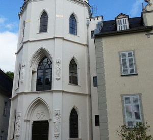 Nassau, Schloss Nassau, Stein´scher Turm, Außenansicht nach der Abschluss der Maßnahme 2017 © GDKE, Landesdenkmalpflege, A. Fink