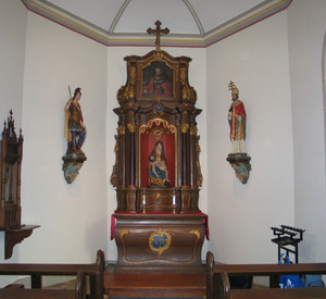 Altenahr-Reimerzhoven, Kapelle, Altar kurz nach der Restaurierung 2006 © Martin Hammer, GDKE, Landesdenkmalpflege
