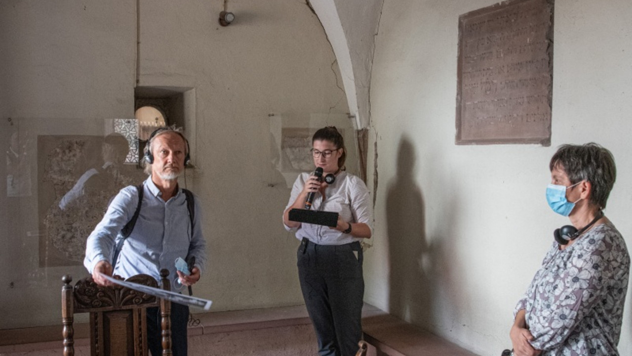 Begutachtung der Jeschiwa im Synagogenbezirk Worms © GDKE, Steffen Fuchs