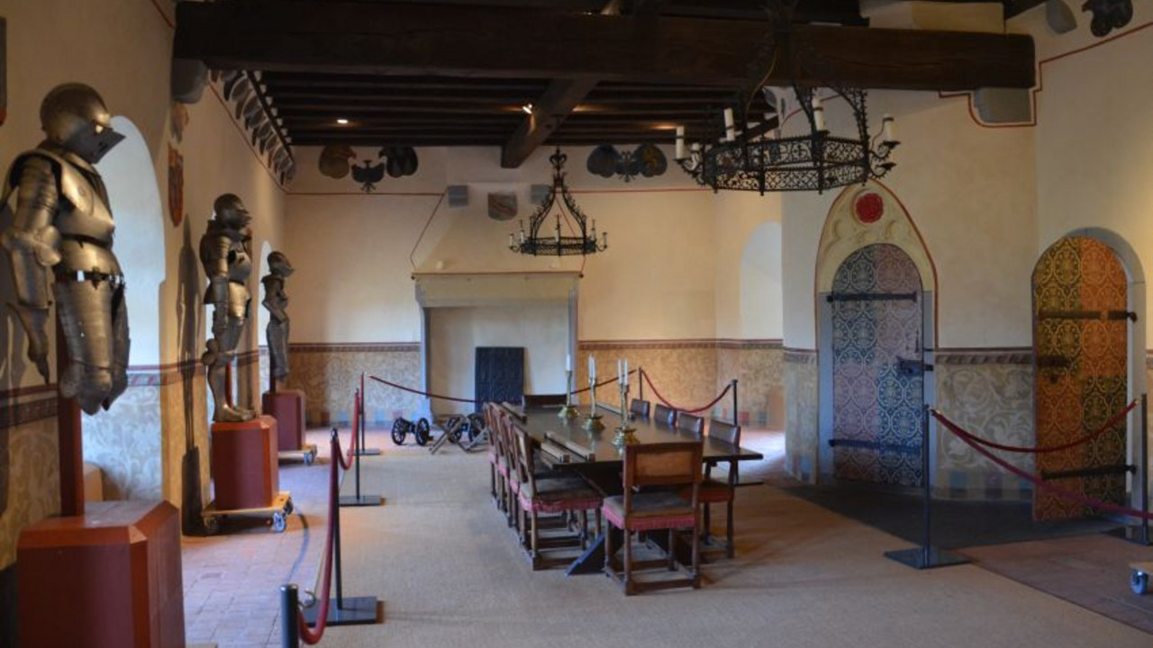 Rittersaal, nach der Freilegung © GDKE, Landesdenkmalpflege, G. P. Karn