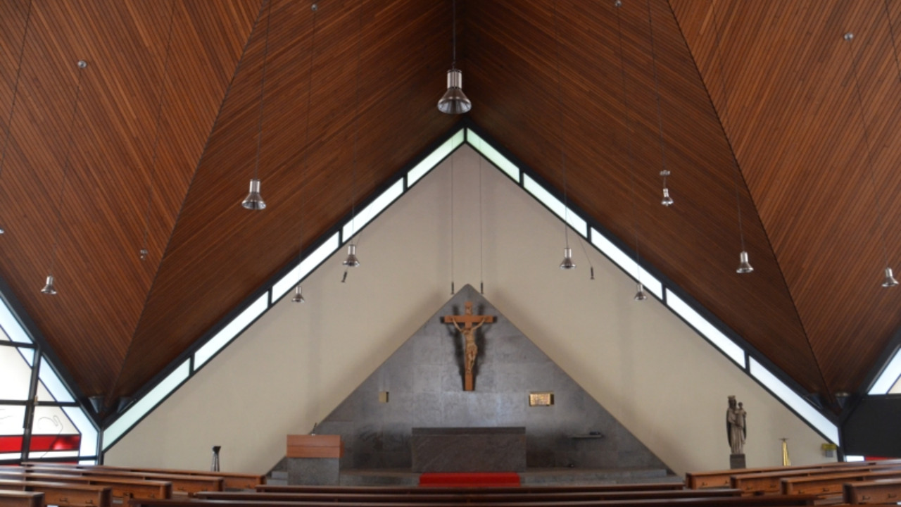 Koblenz-Ehrenbreitstein, Heilig-Geist-Kirche, Innenraumansicht © Georg Peter Karn, GDKE, Landesdenkmalpflege