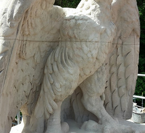 Eisenbahntunnel Cochem Die Adlerfigur im restaurierten Zustand © GDKE, Landesdenkmalpflege Eisenbahntunnel Cochem Die Adlerfigur im restaurierten Zustand © GDKE, Landesdenkmalpflege