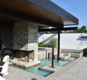 Haus Seeger, Terrasse mit Wasserbecken © GDKE, Landesdenkmalpflege, D. Krienke Haus Seeger, Terrasse mit Wasserbecken © GDKE, Landesdenkmalpflege, D. Krienke