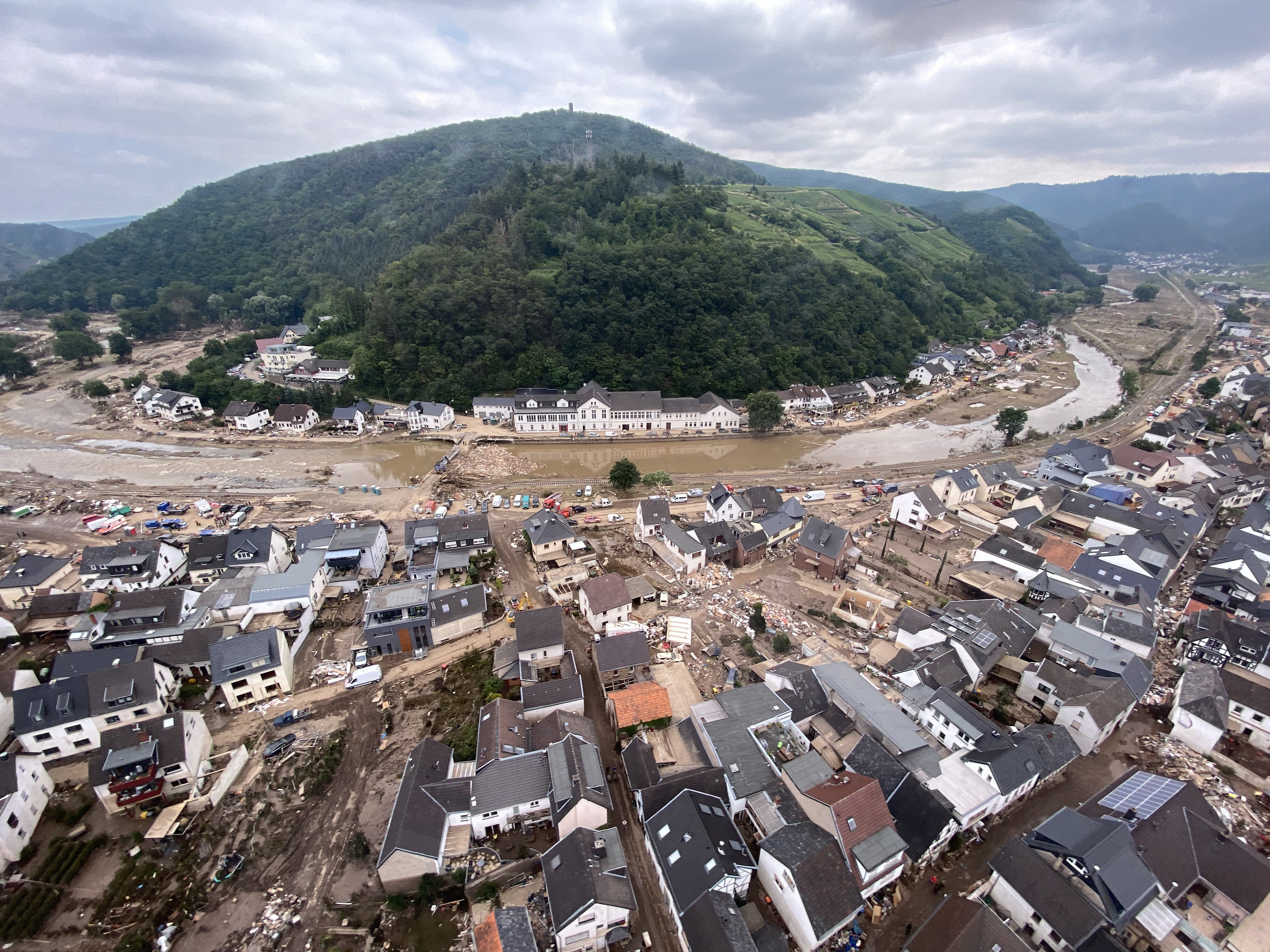 Zerstörungen im Ahrtal. Foto: MdI/ADD Land Rheinland-Pfalz